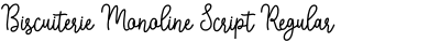 Biscuiterie Monoline Script Regular
